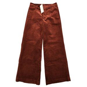 Evereve x Kut from the Kloth NEW Meg Velvet Trousers Wide Leg Flare Pants sz 0
